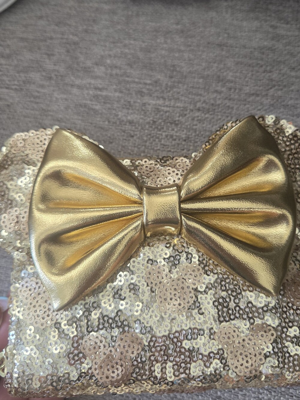 Wallet✨ SPARKLE ✨ Authentic Disney Parks x Loungefly Minnie Mouse Gold - Picture 6 of 9
